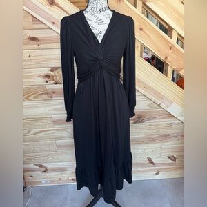 Chic Black Long Sleeve Dress
